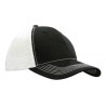 Trucker cap - mod. 4123:Black, Cotton, White